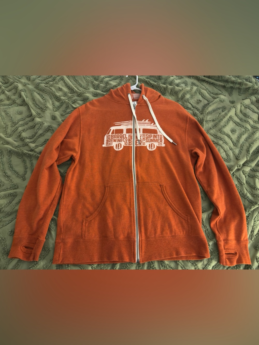 10 Barrel Brewing Company Zip Hoodie Sweatshirt Men’s Large